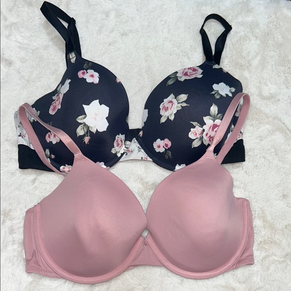 36D Victoria’s Secret PINK lightly lined bra set